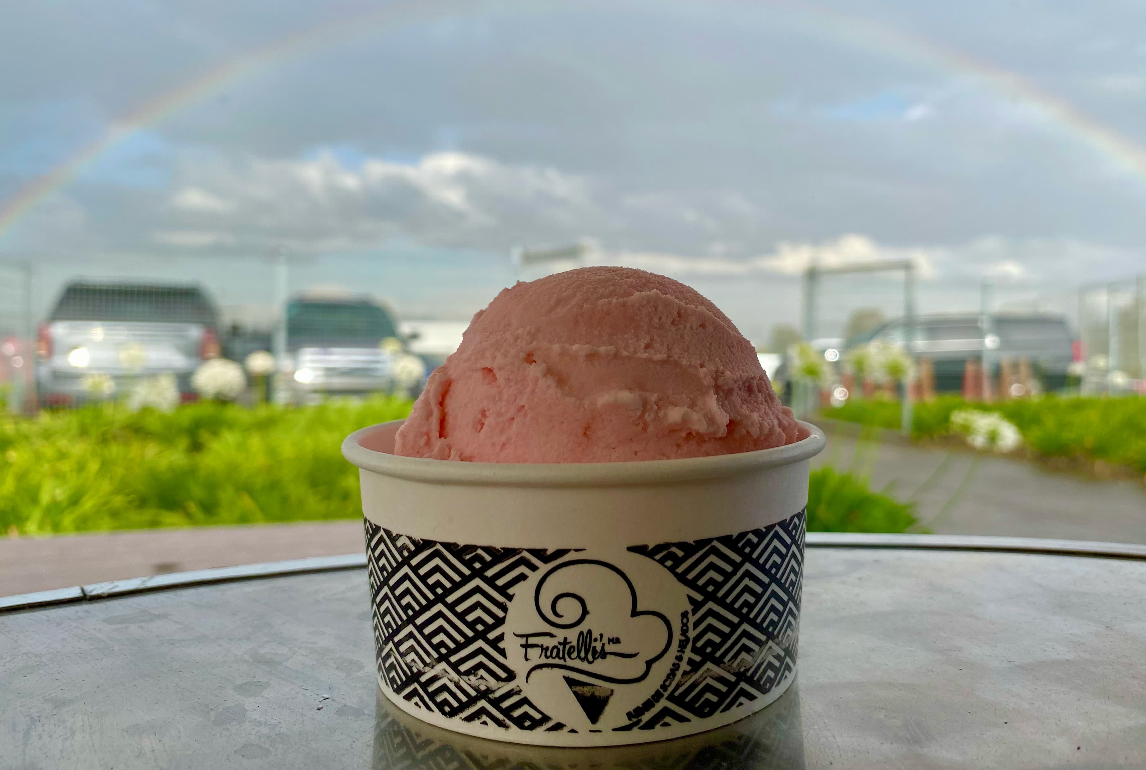 Helados artesanales en barra